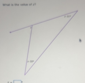 What is the value of z?
x-□ b