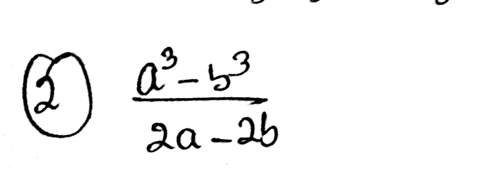  (a^3-b^3)/2a-2b 