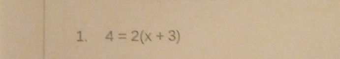 4=2(x+3)