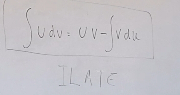 ∈t Udv=UV-∈t Vdu
ILATE