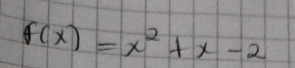 f(x)=x^2+x-2