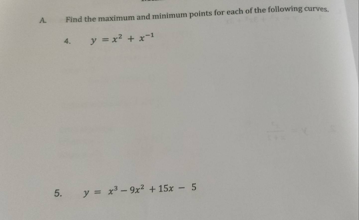 Solved: Find the maximum and minimum points for each of the following ...