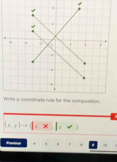 (x,y)to (x* ,|xvee )
Previous 4 5 7 B 10 1