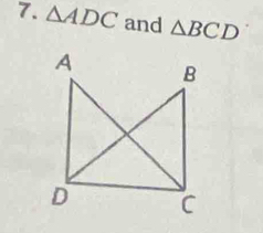 △ ADC and △ BCD