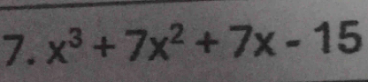 x^3+7x^2+7x-15