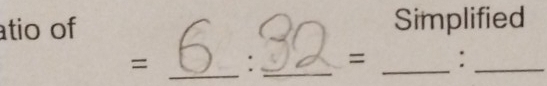 atio of Simplified 
= _. _= _:_