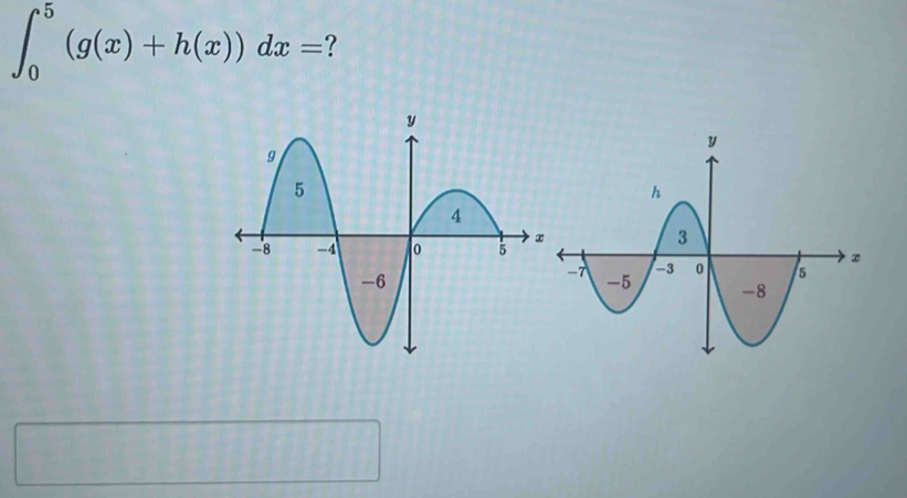 ∈t _0^5(g(x)+h(x))dx= ?