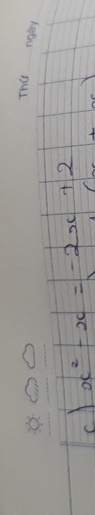 cl x^2-x=-2x+2
1