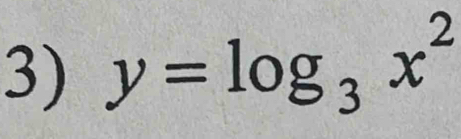 y=log _3x^2