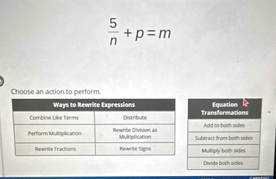  5/n +p=m
Choose an action to perform.