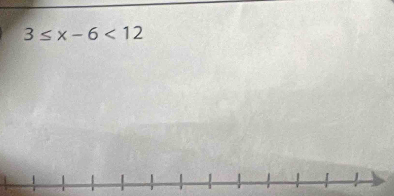 3≤ x-6<12</tex>