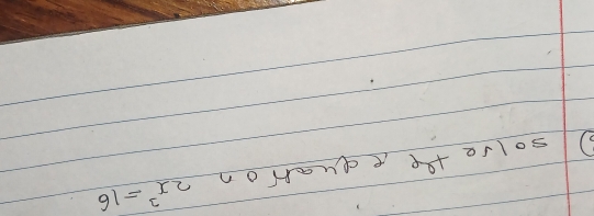 solve the equarion 2x^3=16