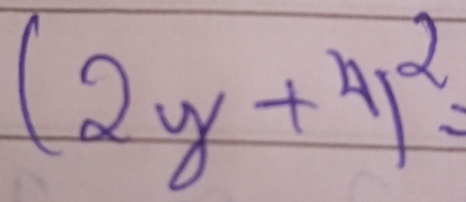 (2y+4)^2=