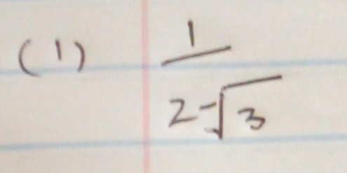 (1 )
 1/2-sqrt(3) 