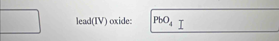 lead(IV) oxide: PbO_4I