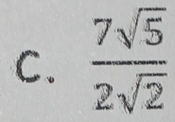  7sqrt(5)/2sqrt(2) 