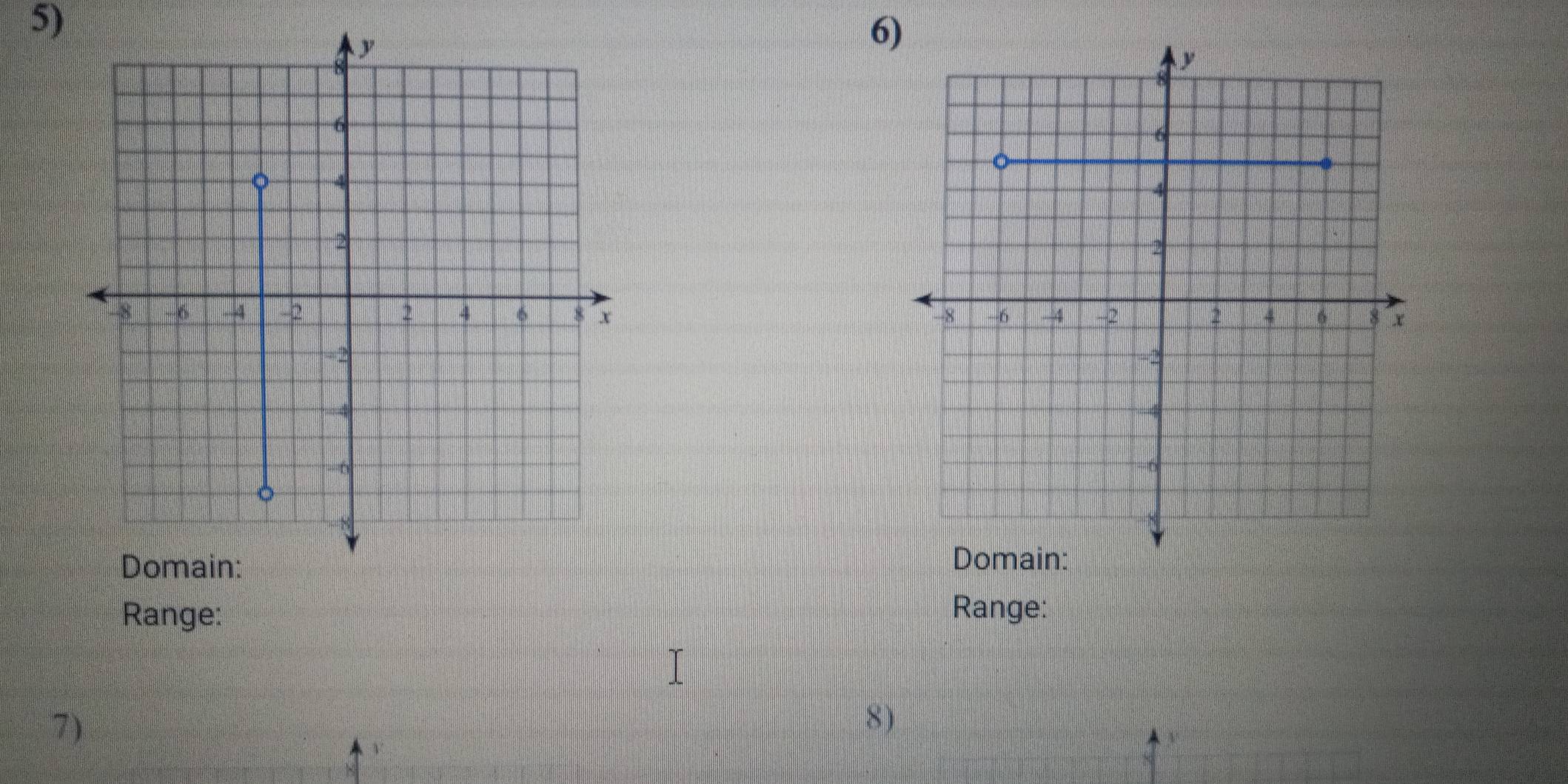 Range: Range: 
7) 
8)