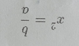  p/q =frac cx