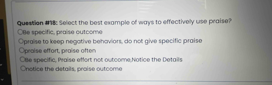 Solved: Question #18: Select the best example of ways to effectively ...