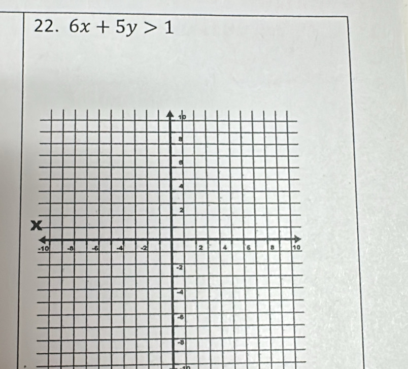 6x+5y>1
sh