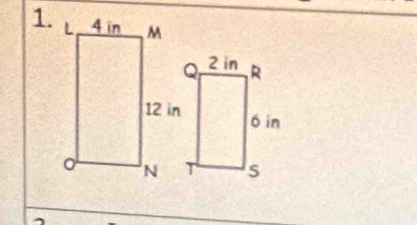 4 in M
12 in
N