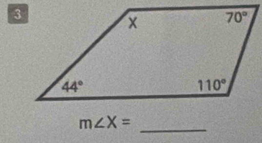 m∠ X= _