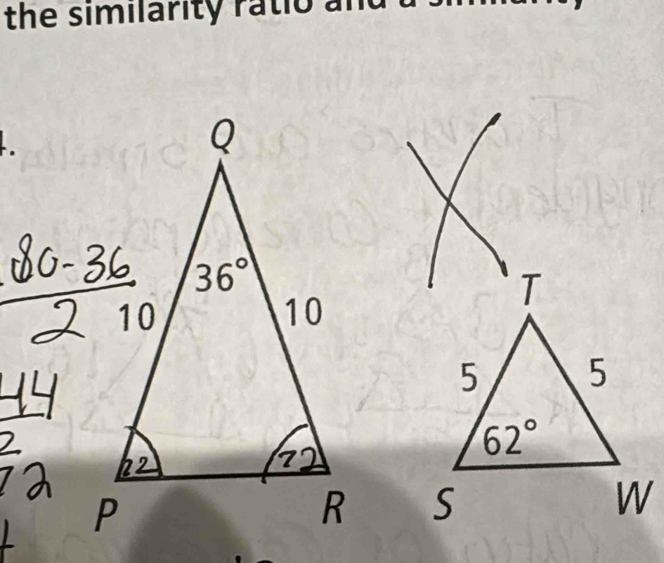 the similarity ratio and