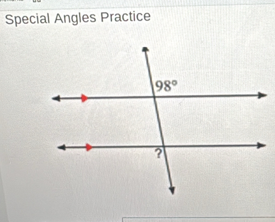 Special Angles Practice