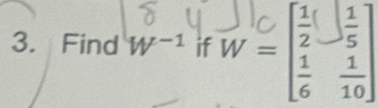 Find W^(-1)° f