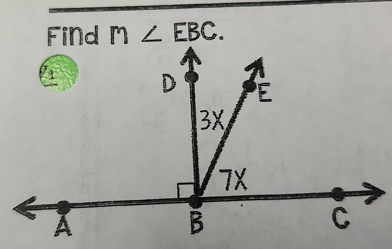 Find M∠ EBC.