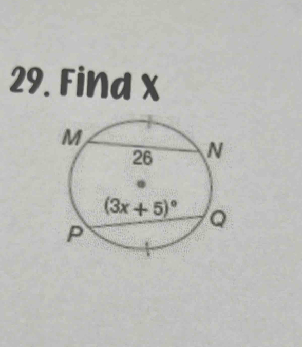 Find x