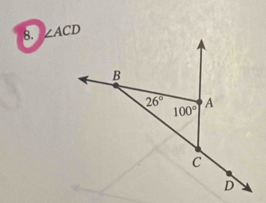 ∠ ACD