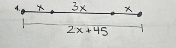 3x
2x+45