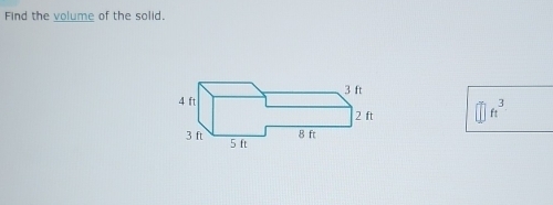 Find the volume of the solid. 
① n³