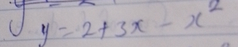 9 y=2+3x-x^2