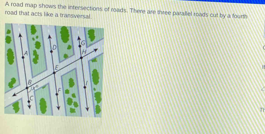 Solved: A road map shows the intersections of roads. There are three ...