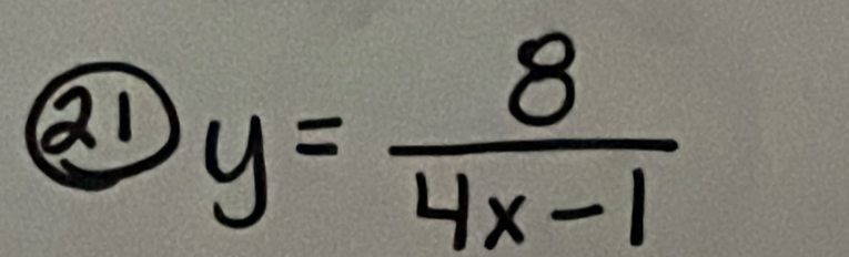 y= 8/4x-1 