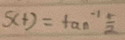 S(t)=tan^(-1) t/2 