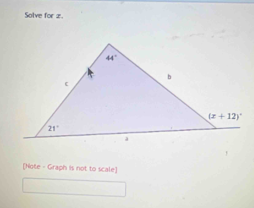 Solve for z.
[Note - Graph is not to scale]