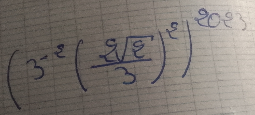 (3^(-2)( 2sqrt(2)/3 )^2)^203