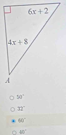 50°
32°
60°
40°