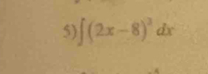 ∈t (2x-8)^3dx