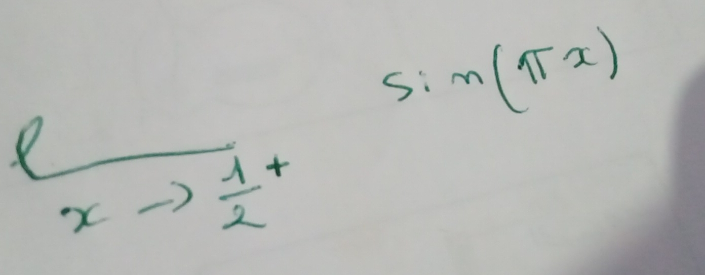 sin (π x)
x
 1/2 +