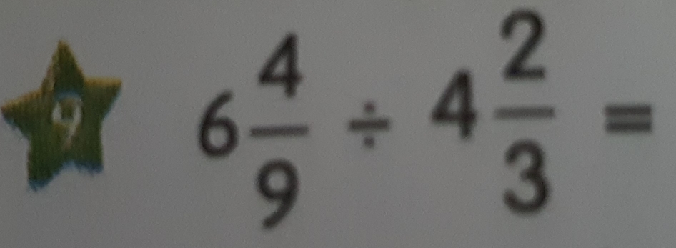 6 4/9 / 4 2/3 =