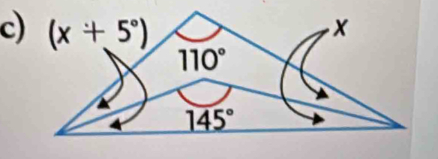 (x+5°)
x
110°
145°