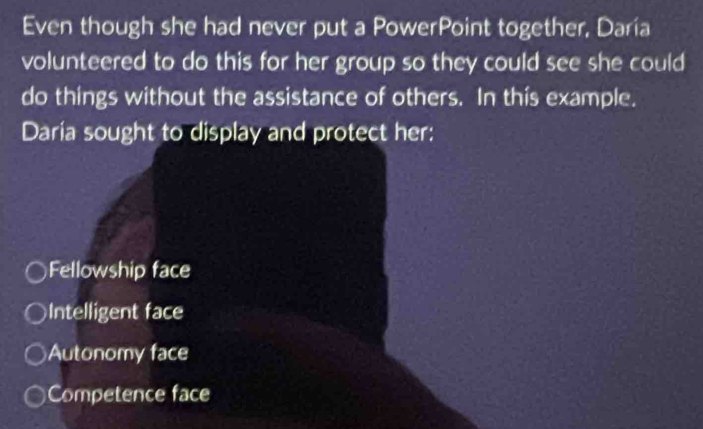 Solved: Even though she had never put a PowerPoint together, Daría ...