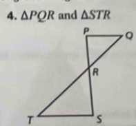 △ PQR and △ STR