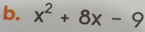 x^2+8x-9