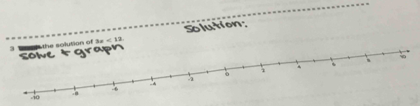 tion of 3x<12</tex>. Solution: