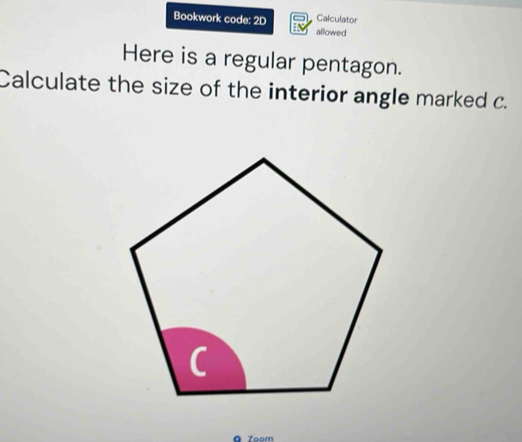 Solved: Bookwork code: 2D Calculator allowed Here is a regular pentagon ...
